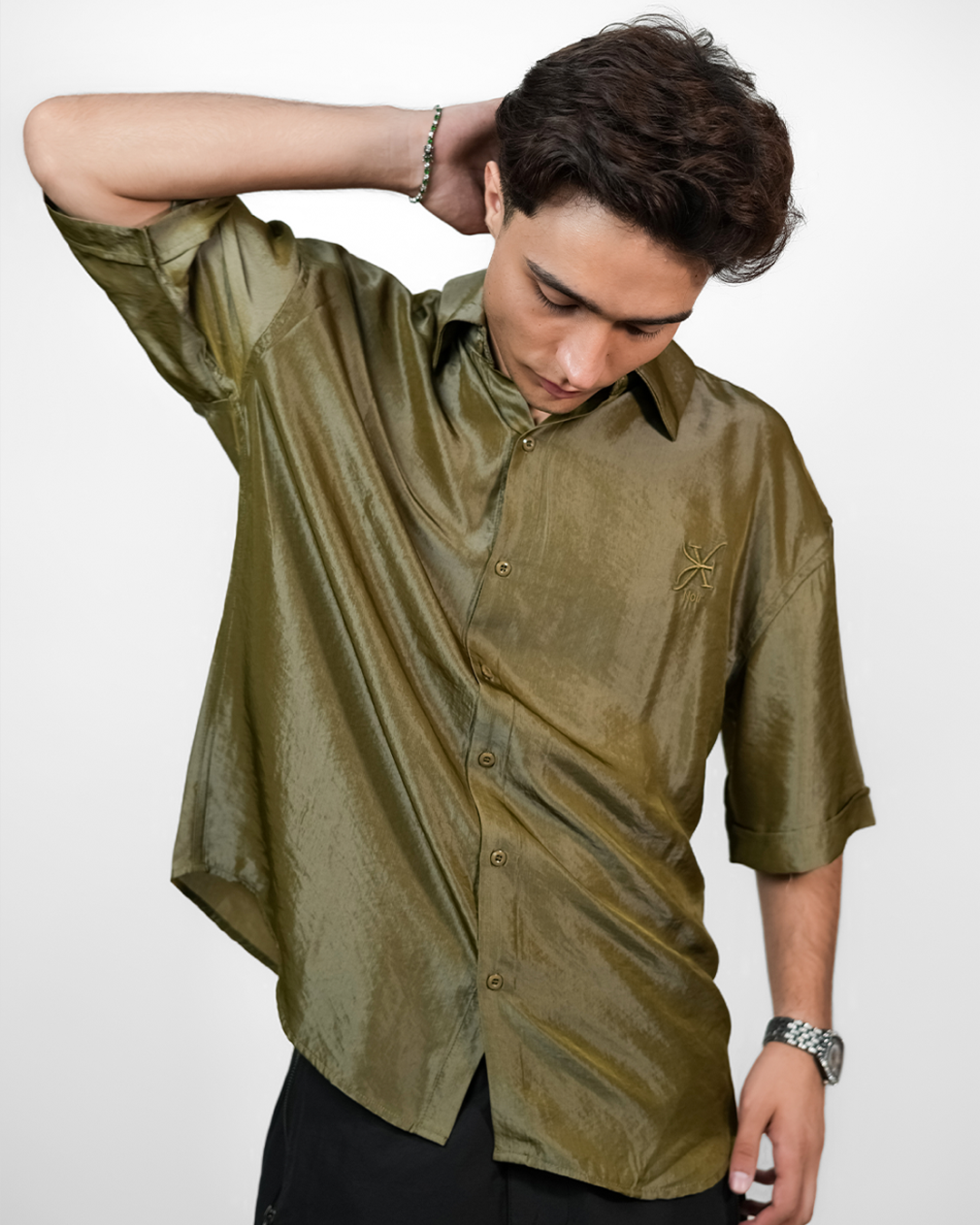WEAVE BAGGY SHIRT [UNISEX]