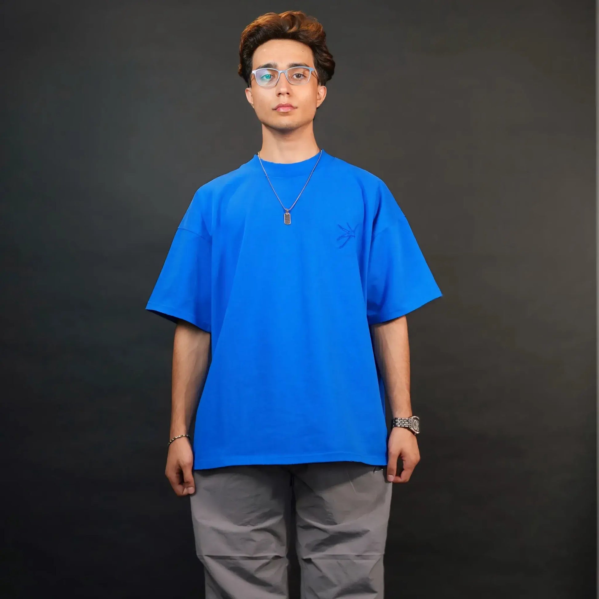 Divine Vision Oversized Tee – Blue T-shirt
