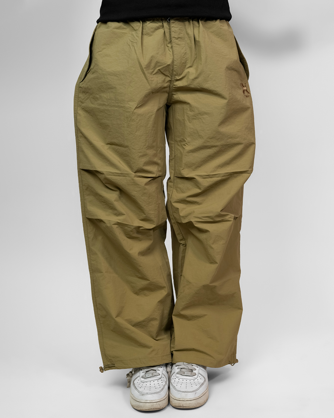 PIVOT PARACHUTE PANTS X CARGOS [UNISEX] – MUSTARD & KHAKI