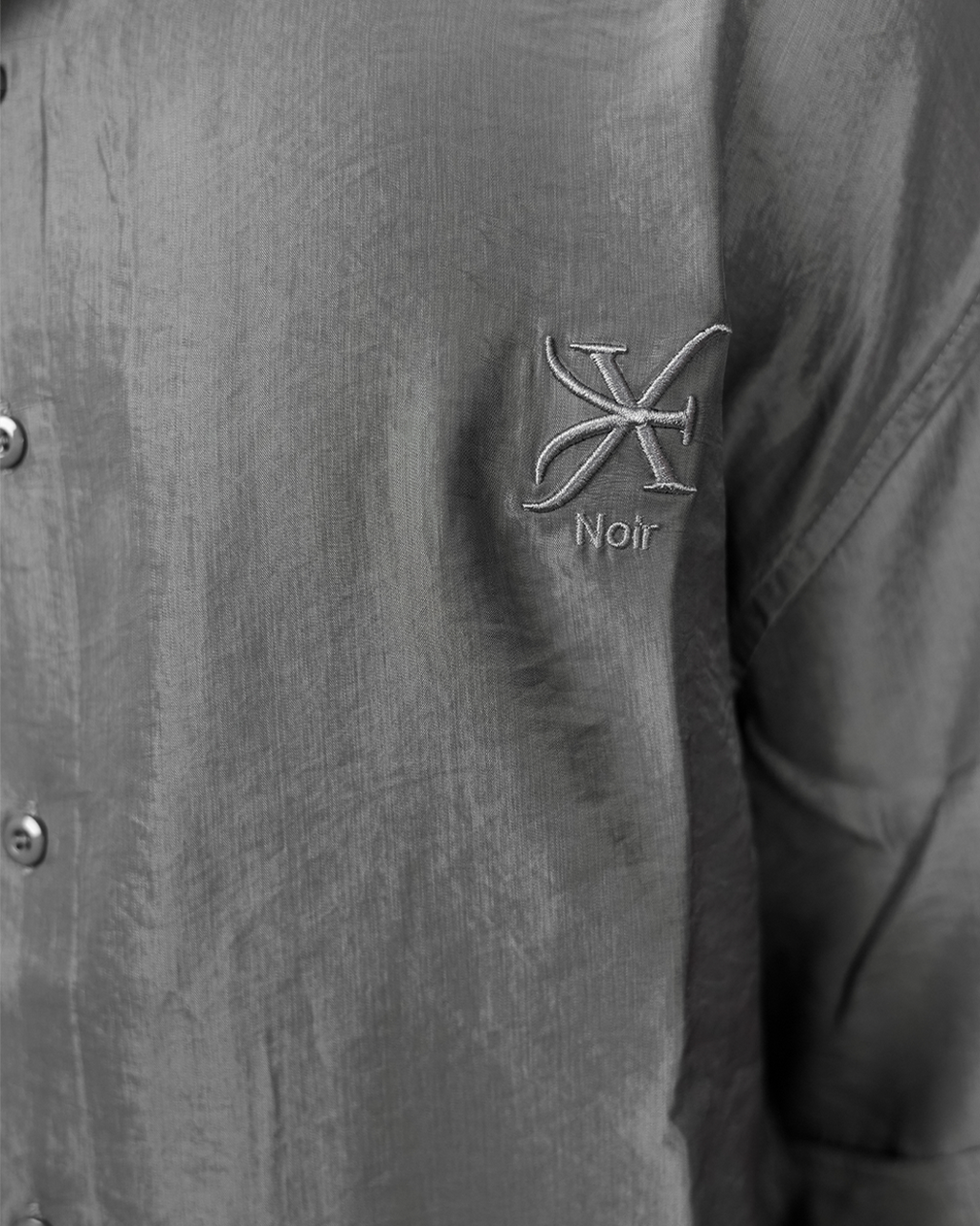WEAVE BAGGY SHIRT – GLIMMERING GREY [UNISEX]