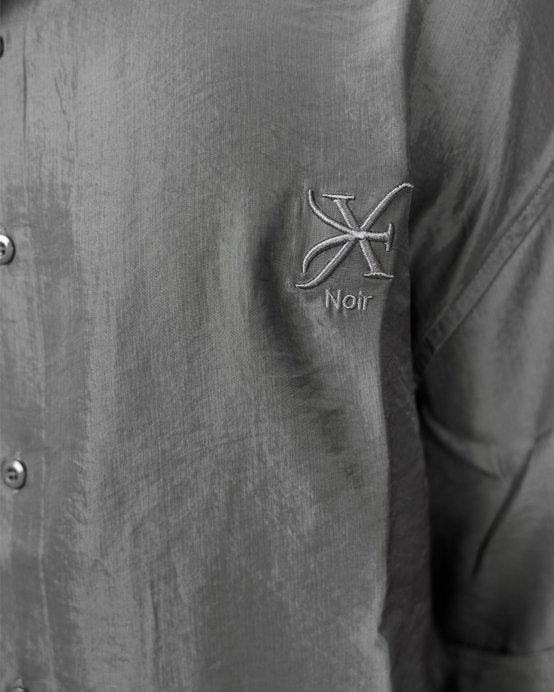 WEAVE BAGGY SHIRT – GLIMMERING GREY [UNISEX]
