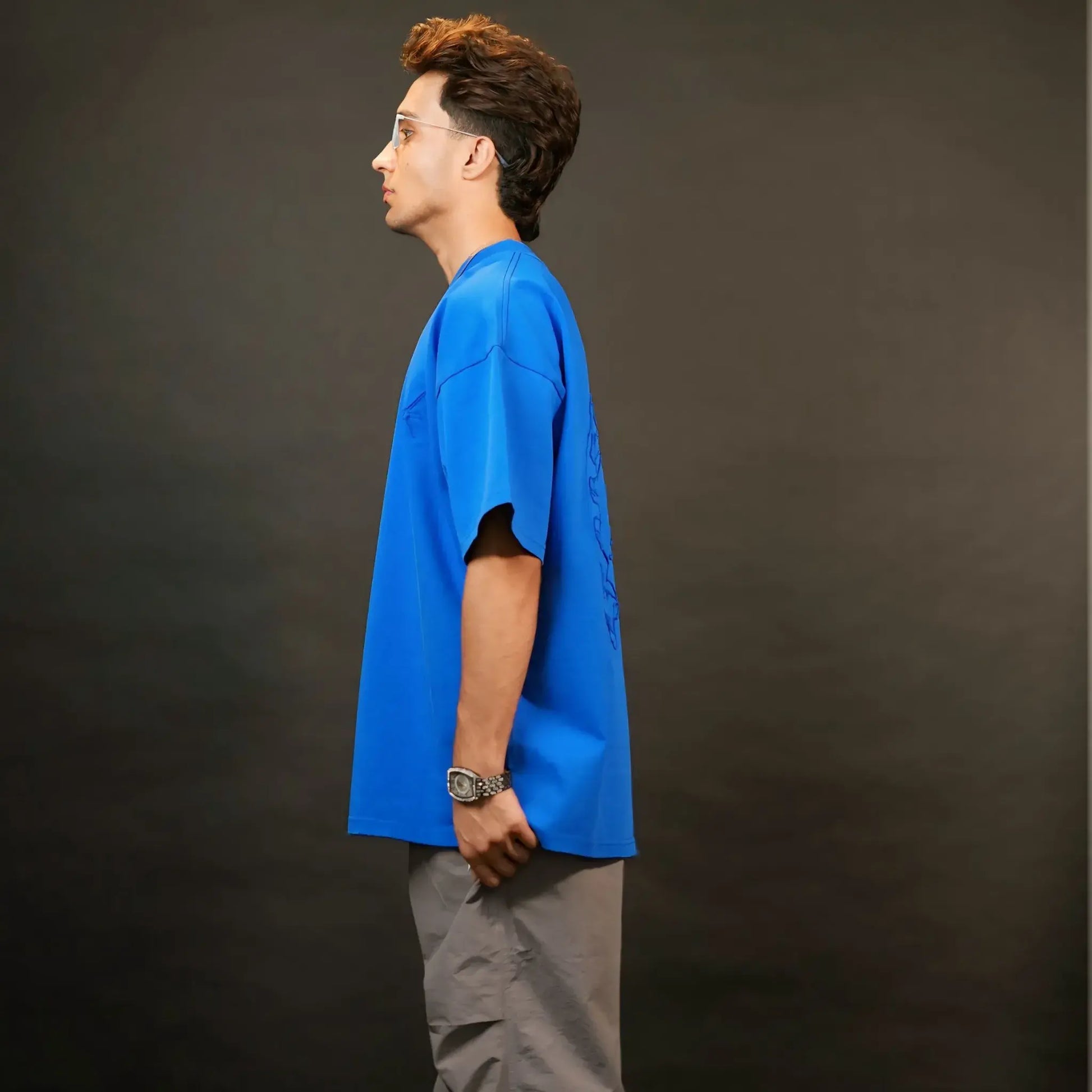 Divine Vision Oversized Tee – Blue T-shirt