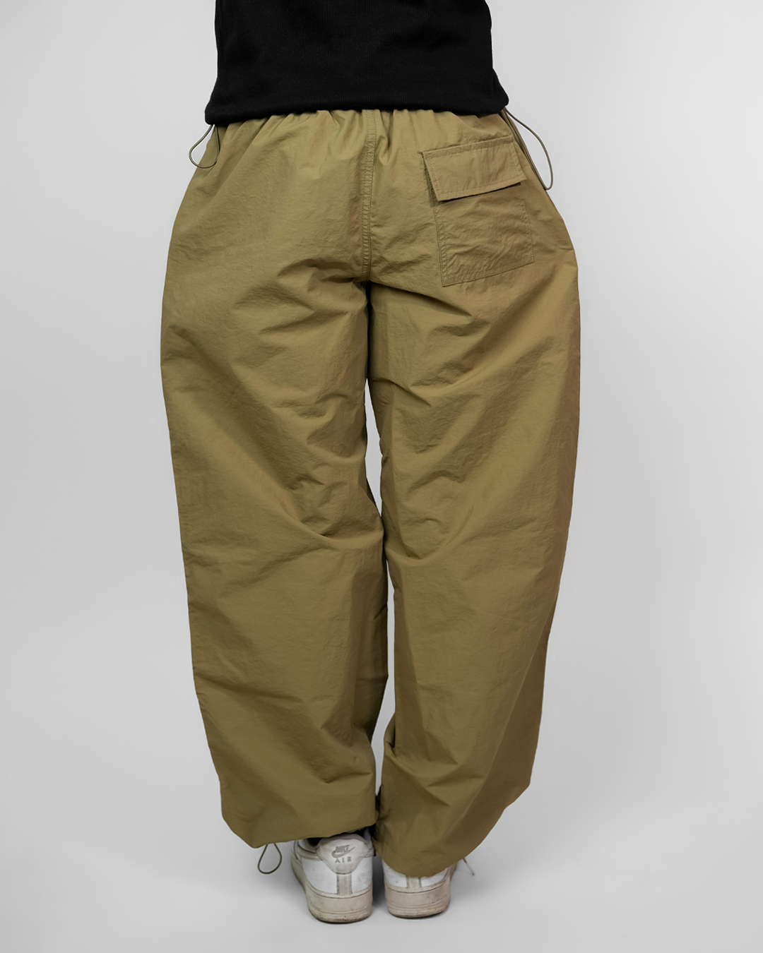 PIVOT PARACHUTE PANTS X CARGOS [UNISEX] – MUSTARD & KHAKI