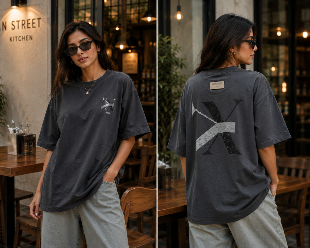 Noir X Signature Oversized Tee
