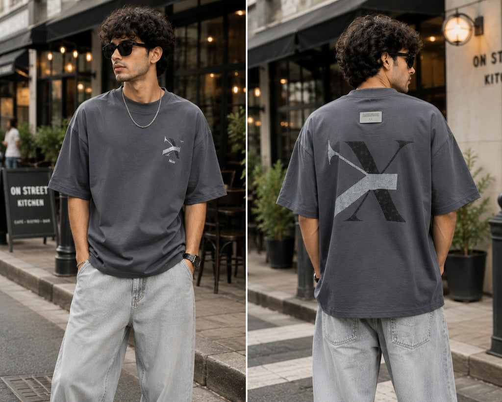 Noir X Signature Oversized Tee