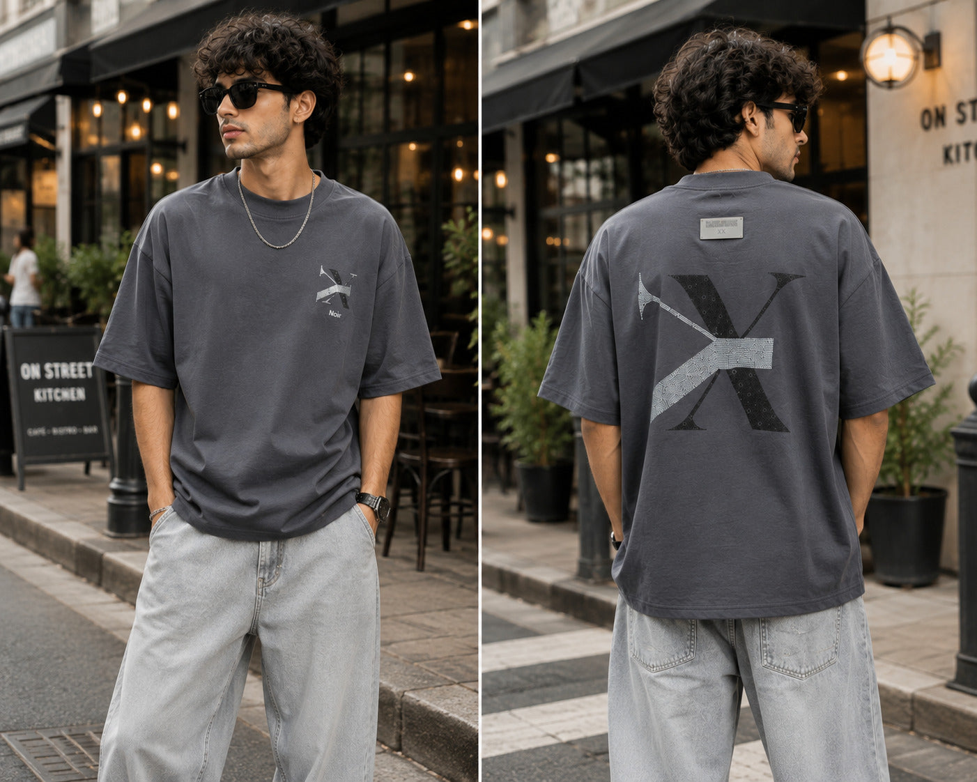 Noir X Signature Oversized Tee