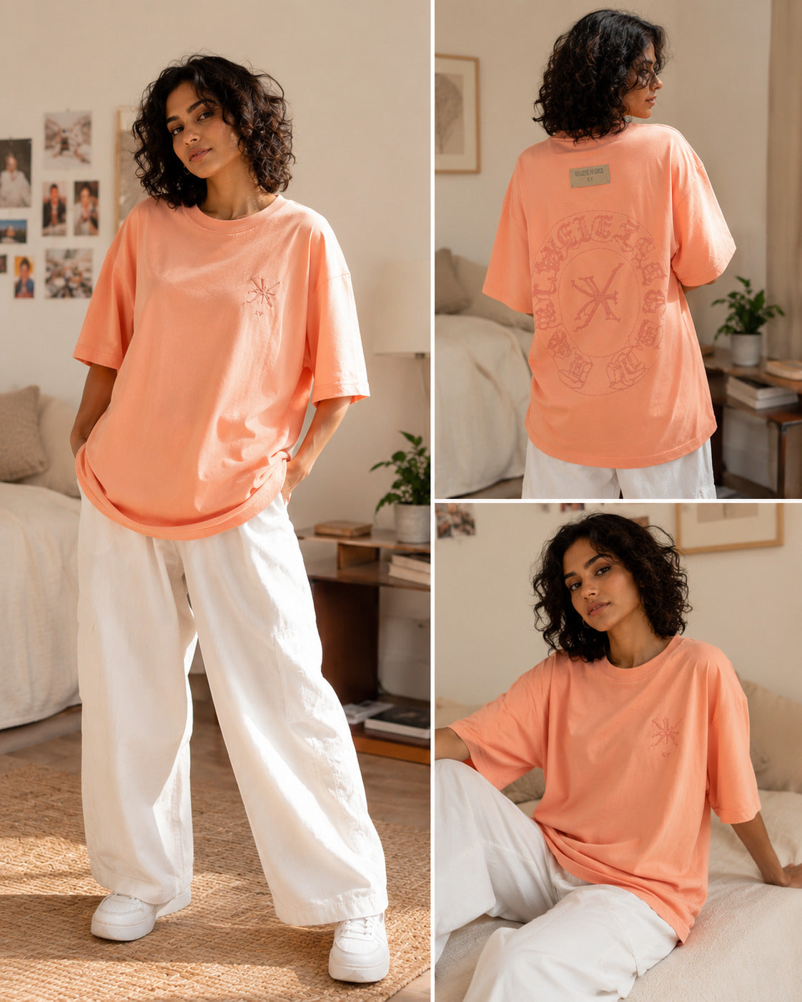 Noir Coral Signature X Oversized Tee