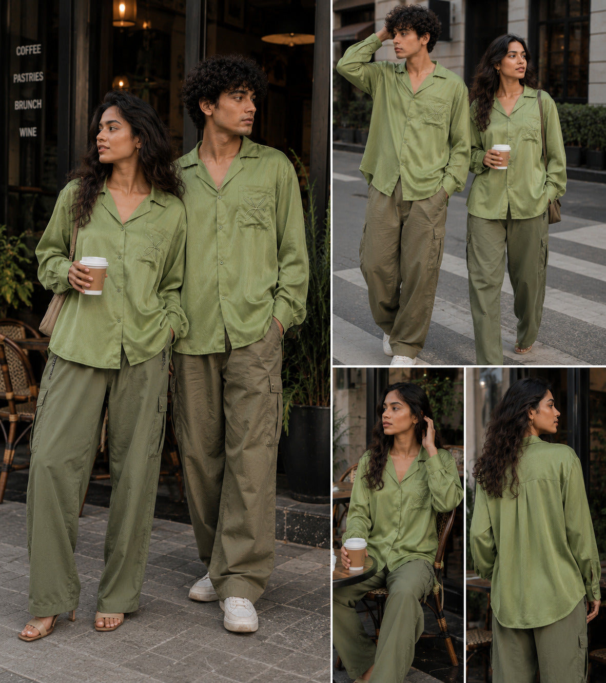Olive Green Signature X Shirt