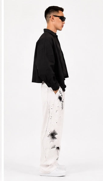 Noir Cropped Utility Shirt