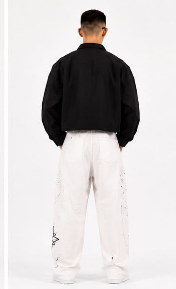 Noir Cropped Utility Shirt