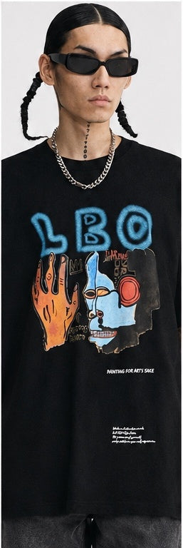 Noir Graphic Oversized Tee