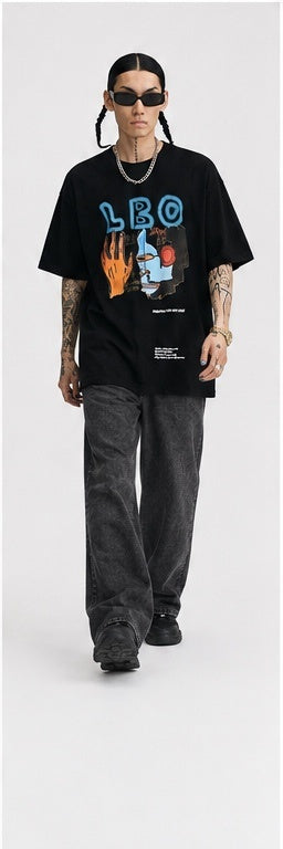 Noir Graphic Oversized Tee
