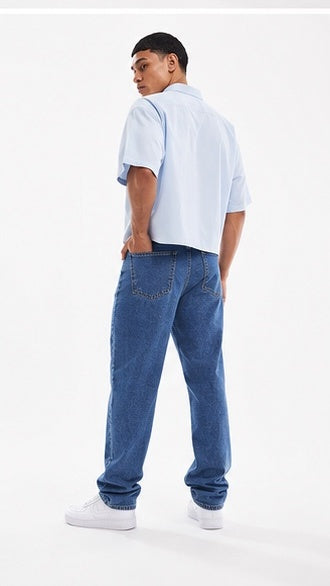 Noir Cropped Oxford Shirt